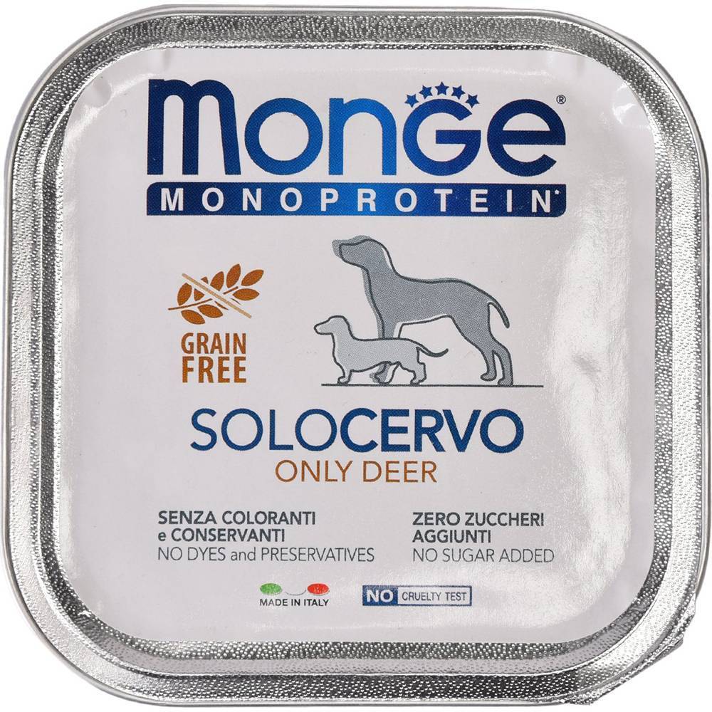 Монж. Monge Dog Monoprotein solo консервы для собак паштет из говядины 150г. Monge Dog Monoprotein solo консервы для собак паштет из оленины 150г. Monge Dog Monoprotein solo b&s консервы для собак паштет из утки 400г. Корм для собак Monge Monoprotein ягненок 150г.