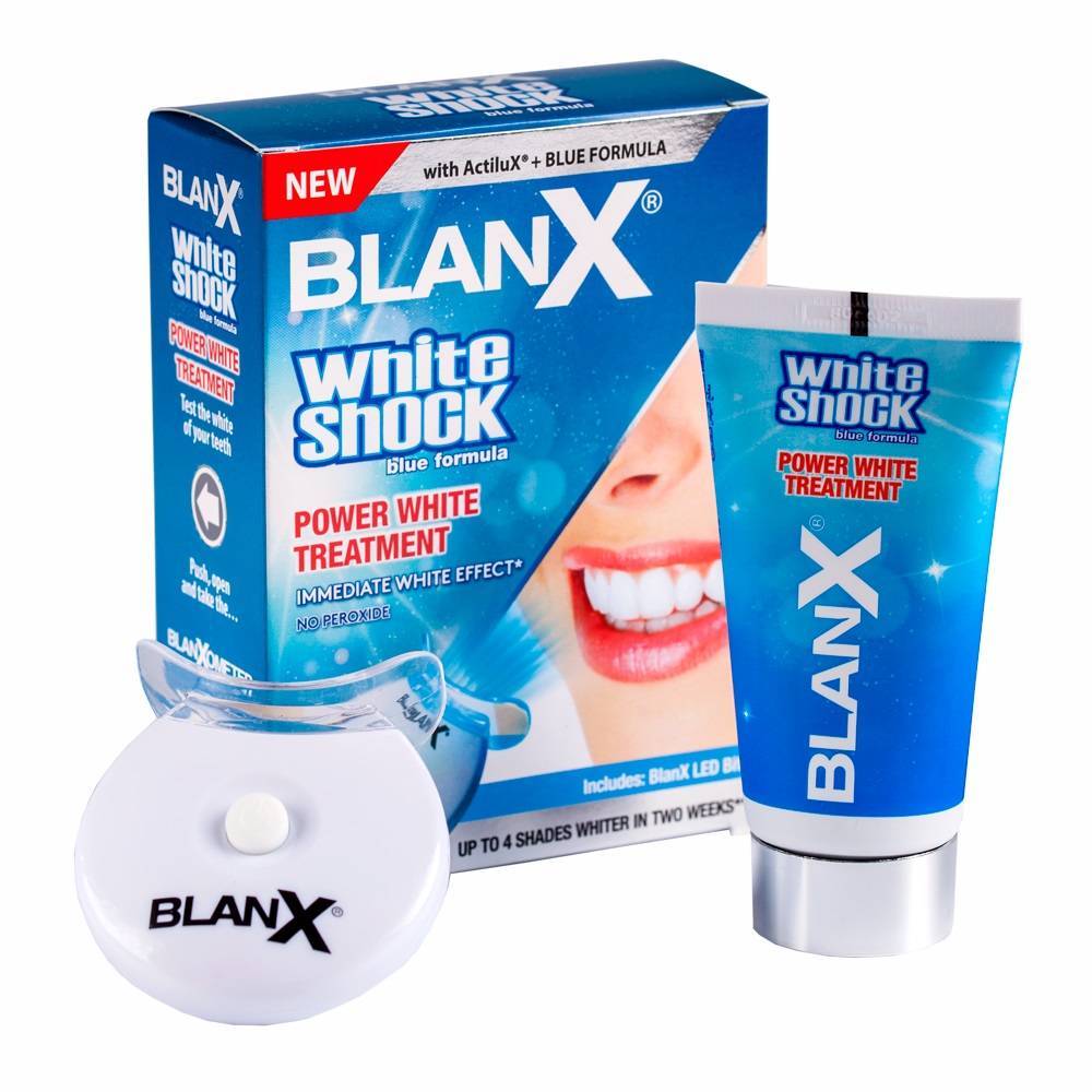 Blanx зубная паста. Зубная паста Blanx White Shock. Blanx White Shock Power White treatment 50 мл + led. Blanx White Shock treatment + led bite. Зубная паста Blanx White Shock Power White treatment.