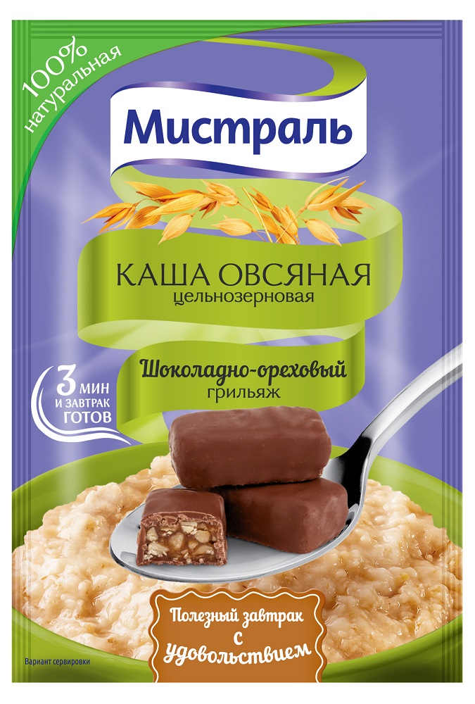 Мистраль овсяные каши быстрого приготовления