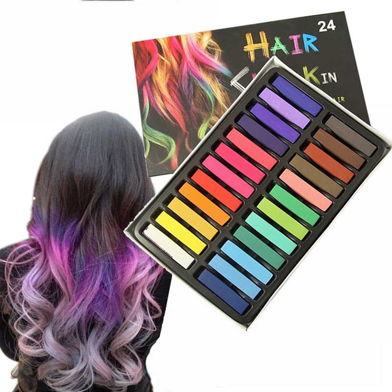 Как пользоваться мелками для волос на темные волосы hair chalk