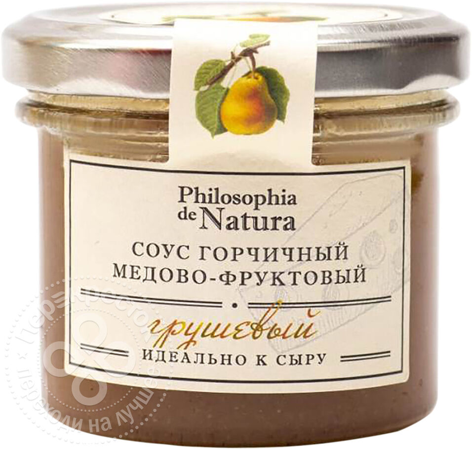 Соус Philosophia de Natura горчичный медово-фруктовый грушевый 100г  Философия Де Натура где купить в Старом Осколе, отзывы - SKU6362787