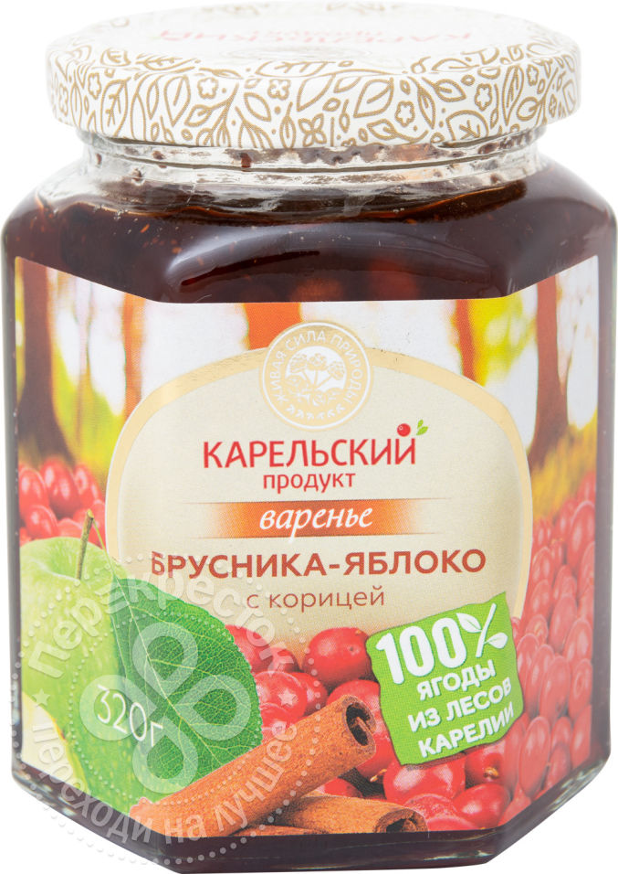 Брусника продукты. Яблочно Брусничное варенье. Карельское варенье. Карельские продукты. Брусника с яблоками.