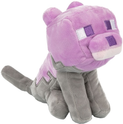 minecraft happy explorer cat plush