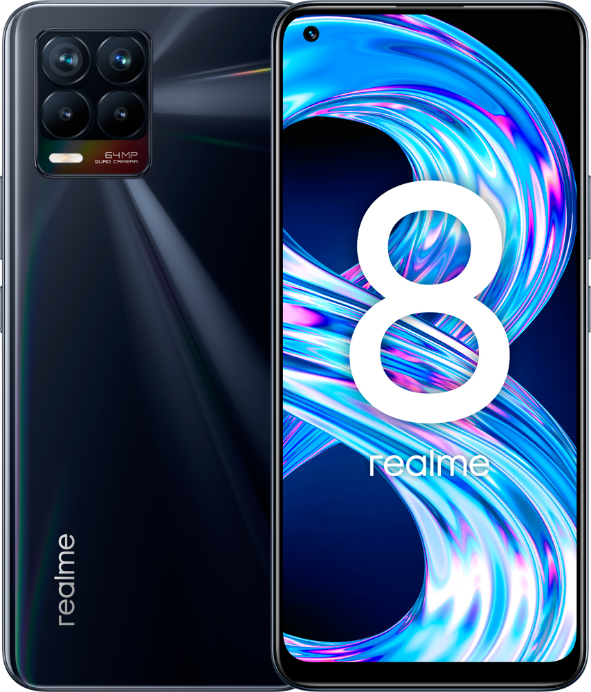 Смартфон Realme 8 6/128Gb Black (черный) (RMX3085) где купить в Москве -  SKU7834814